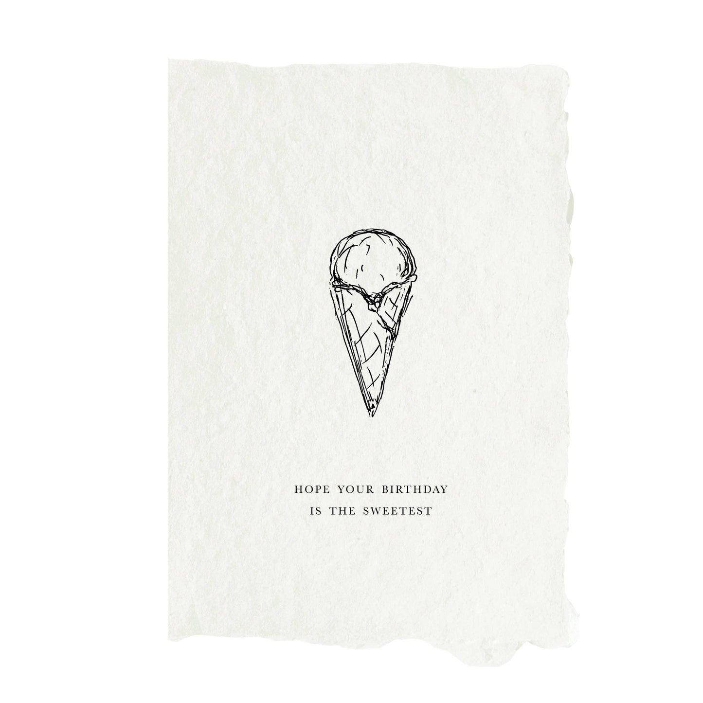 ice cream cone sweetest birthday card