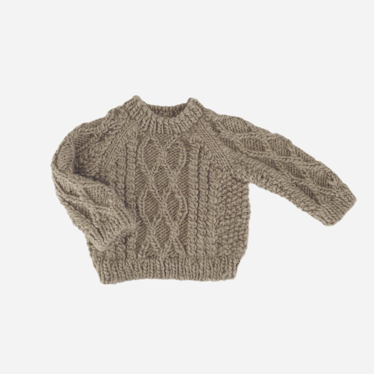 Fisherman Sweater, Flax | Kids Fall Back to School Clothing: XS; 6-12M