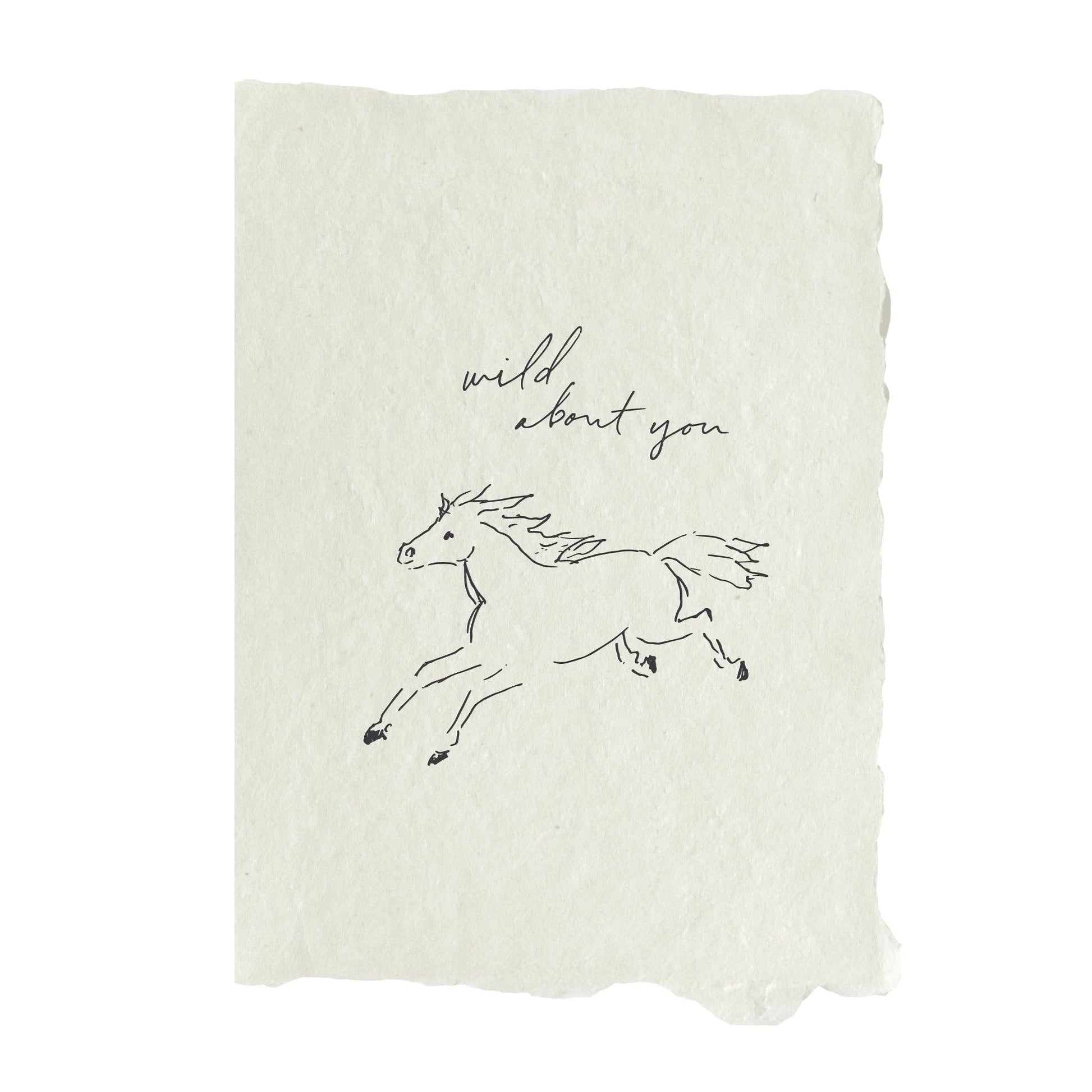 horse wild about you card