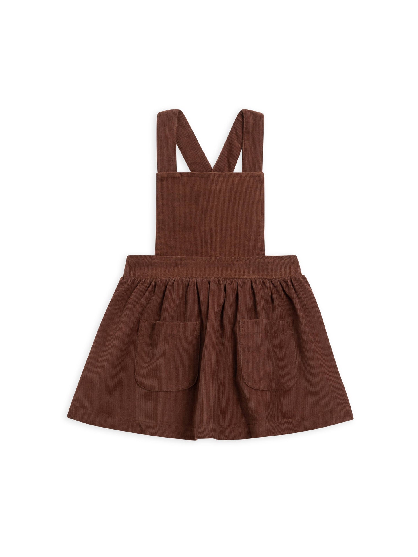 Organic Baby & Kids Aria Corduroy Overall Dress - Pinecone: 2T