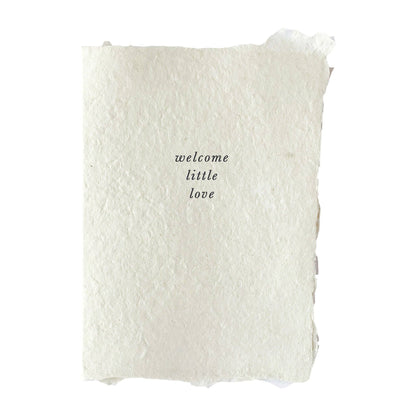 Welcome little love card